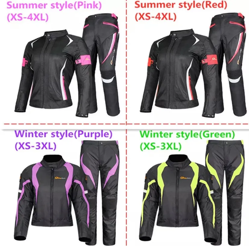 Women Motorcycle waterproof Jacket & Pants