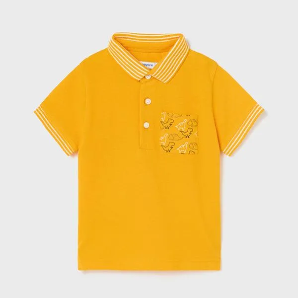 YELLOW SHORT SLEEVE POLO FOR BABY BOYS